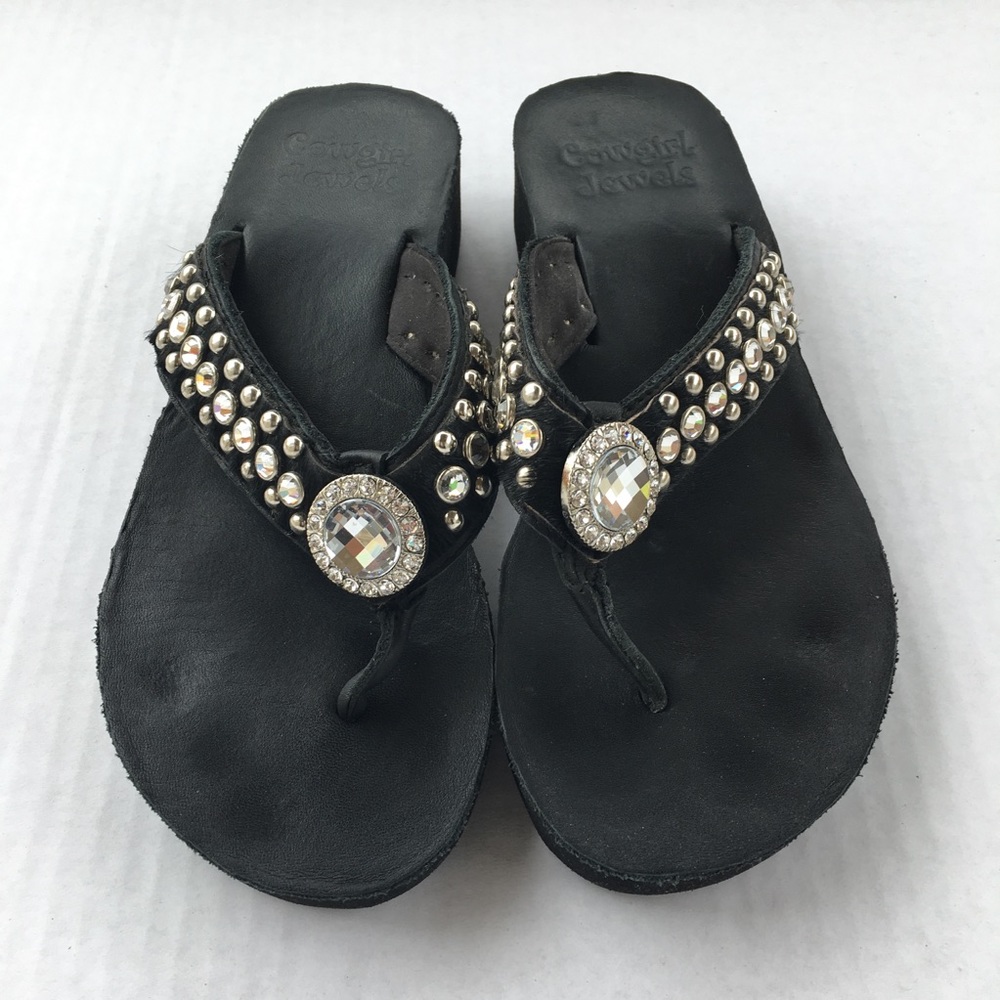 Cowgirl Jewel Rhinestone Flip Flops